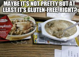 Gluten free ugly meal memes